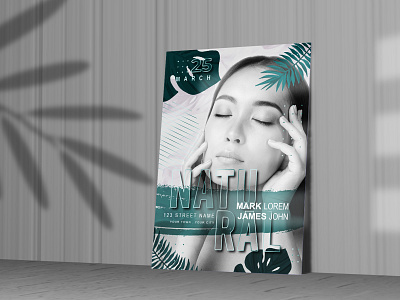 Free mockup flyer Poster elegant flyer flyer psd free flyer template free free psd flyer mock ups mockup poster mockups poster simple template psd