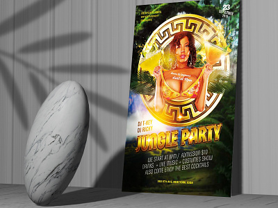 FREE DOWNLOAD JUNGLE PARTY PSD FLYER TEMPLATE event flyer flyer flyer free flyer psd free flyer template free free psd flyer template template flyer templates