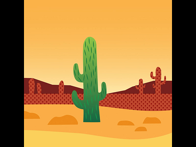 cactus 2d animation adobe after effects adobe illustrator illustration