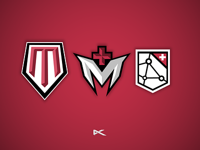 Med App branding icon logo m mascot medical monogram