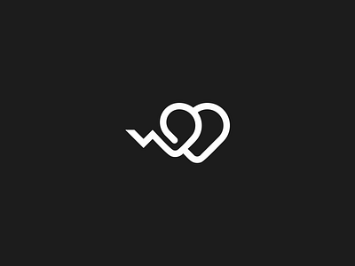 Art Line Heartbeat Logo app branding cardio care design digital free geometric health heartbeat icon identity logotype mark negativespace print sale symbol vector