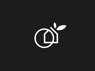 Peachy House Logo app branding design digital free geometric home house icon identity logotype mark negativespace peachy print sale symbol vector