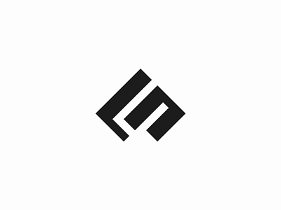 LP Logo app branding design digital free geometric icon identity letter logotype mark monogram negativespace print sale symbol triangle vector
