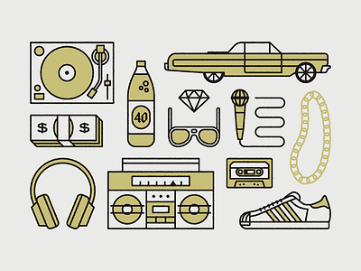 Hip Hop Essentials hip hop illustration music rap vector