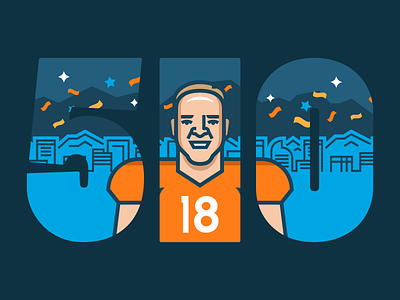 Peyton Manning broncos denver football illustration nfl people peyton manning sports vector