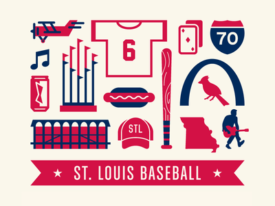 St. Louis Baseball baseball cardinals mlb poster redbirds screen print st. louis stl vector