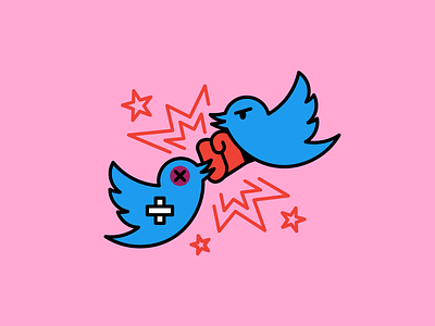 twitter fight illustration social media the internet twitter vector