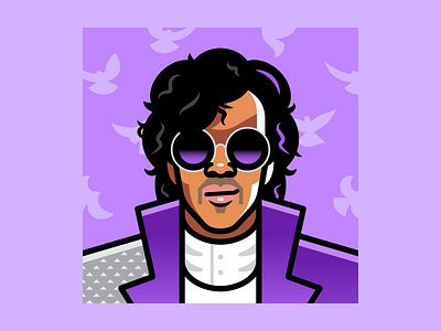 Prince cartoon illustration portrait prince vector