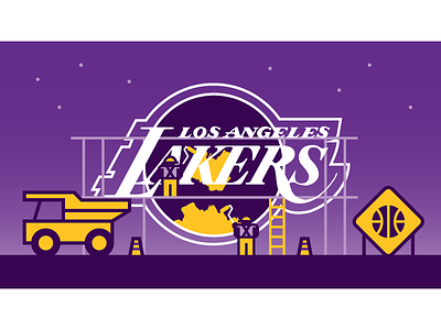 Lakers, Part 3 basketball illustration lakers los angeles nba vector