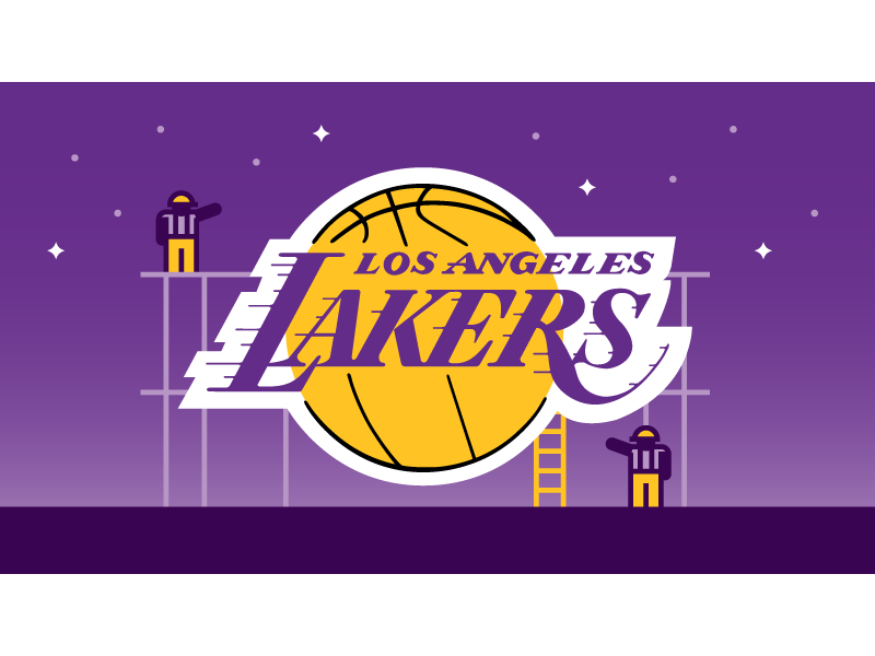 Lakers, Part 4 illustration vector nba basketball los angeles lakers