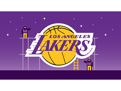 Lakers, Part 4 basketball illustration lakers los angeles nba vector
