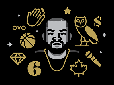 Drake drake hip hop illustration music rap toronto vector