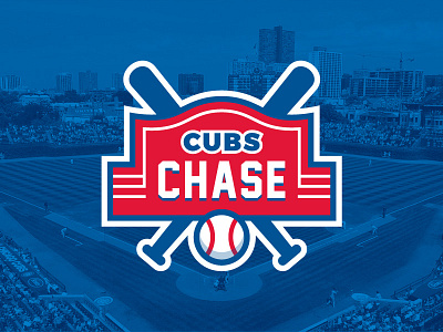 Cubs Chase badge baseball chicago chicago cubs cubs logo mlb vector wrigley field