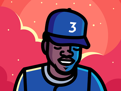 Coloring Book chance the rapper hip hop music portrait rap