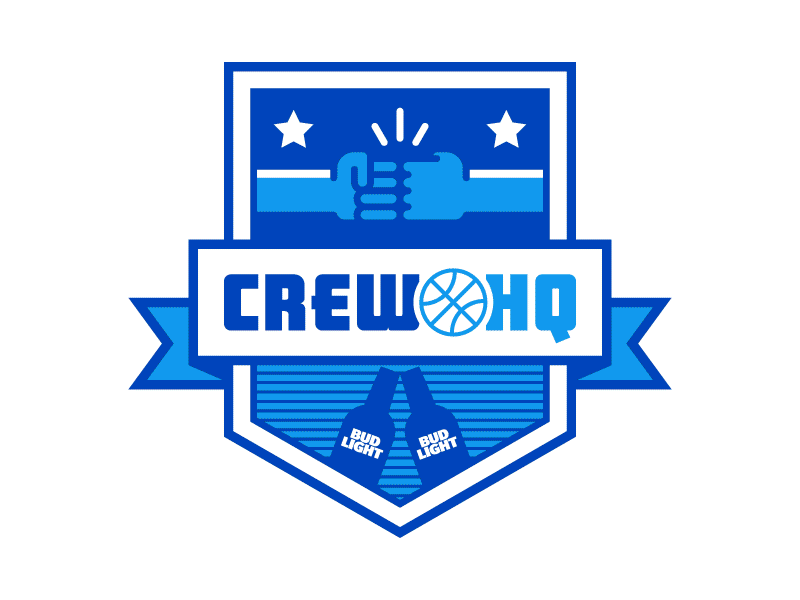 Bud Light Crew HQ all star weekend branding bud light crew hq design illustration nba