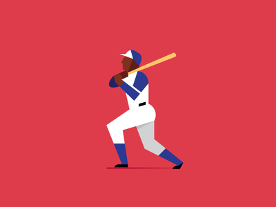 The Hammer atlanta braves baseball hammer hank aaron home run mlb sports vector