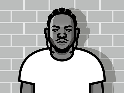 Kendrick Lamar hip hop kendrick lamar portrait rap vector