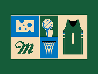 Milwaukee bucks jersey design pattern template Vector Image