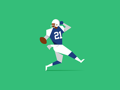 #21 (retro) dallas cowboys deion sanders football nfl vector