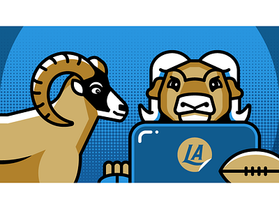 LA Rams Ram by Ryan Foose on Dribbble