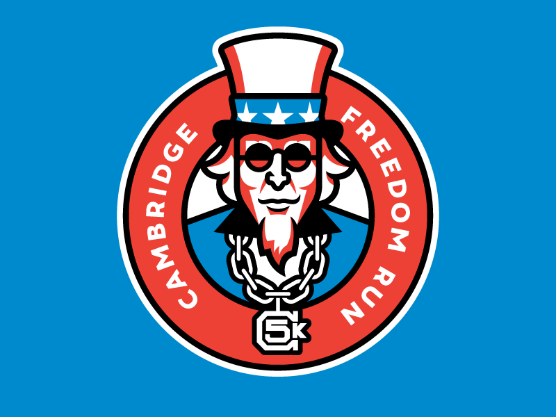 Freedom Run 4th of july independence day usa uncle sam cambridge 5k freedom run