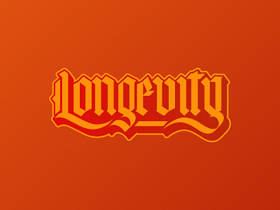 Longevity-Lettering logo calligraphy concept gothic lettering logo longevity modern modern gothic pheonix