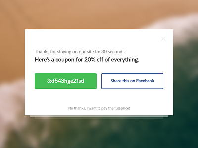 DailyUI - Day 16 | Popup