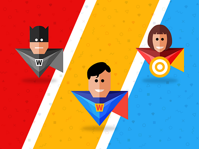 Designers are Superheroes | Free superhero sketch app icons
