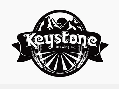 Keystone Beer Label branding lettering logo typography