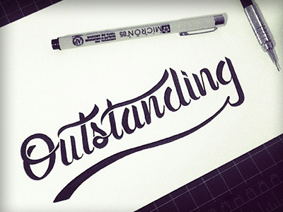 Outstanding art branding handmade ink lettering logotype pen type typography