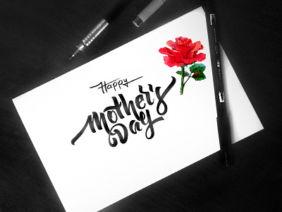 Happy Mother's Day day lettering mothers typography