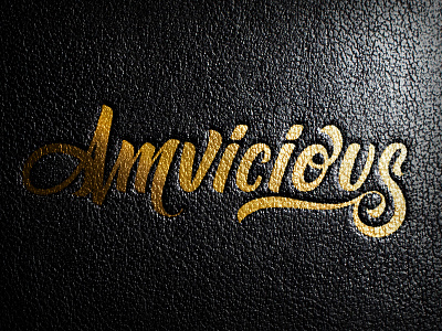 Amvicious clothing amvicious letteing logotype typography