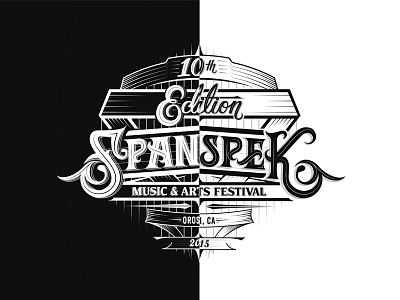 SPANSPEK artshow branding design festival lettering typography