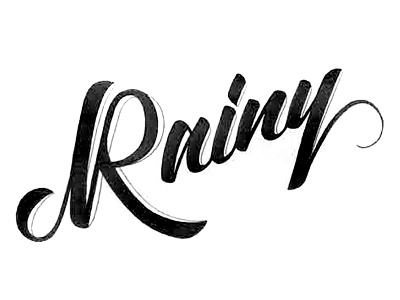 Rainy branding california lettering logotypes typography