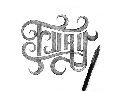 FURY branding fonts handmadefont lettering letters type typedesign typography