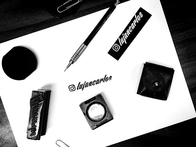 lujancarloz branding creative design lettering rubber rubberstamp stamp typeface typefaces typography