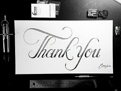 Thank you branding creative design lettering letters typeface typefaces typography