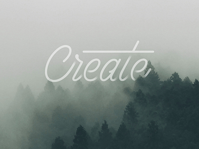 Create art branding foggy lettering logotype nature type typography