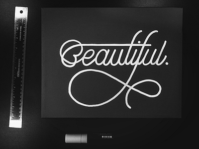 Beaut art lettering letters painting typography