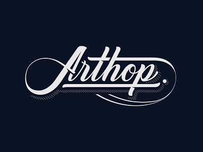 Arthop arthop brand branding design font handmade lettering letters logo logodesign logotype pin type typeface types typography vector