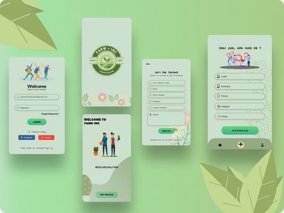 Agriculture Marketplace branding design graphic design illustration minimal ui ux vector web website