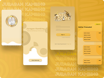 Juragan Kambing App branding graphic design illustration minimal typography ui ux vector web website
