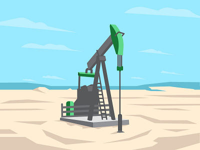 Fracking Pumpjack Icon