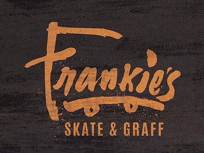 Frankie's Logo branding graffiti identity nashville skate skateshop type typography