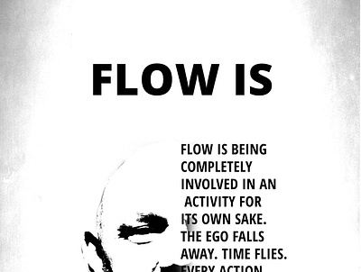 FLOW IS MY DRUG adobe photoshop design foto poster