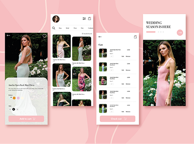 Fashion UI App app branding design fashion occasional wear ui ux