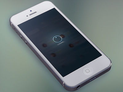 iOS 7 Loading Concept gaussian blur ios7 loading ui