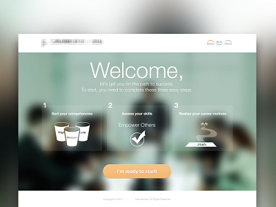 WIP - Landing page home landing page start steps ui welcome
