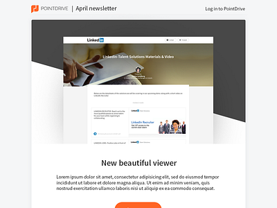 Newsletter clean light minimal newsletter presentation profile share ui viewer