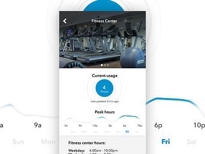 Fitness center beacon app beacon fitness center hours ios ui usage ux